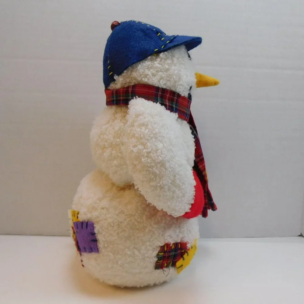 Snowman Plush International Silver Co. Adorable 14" Exc. Plush Hat Gloves Scarf - Picture 6 of 9